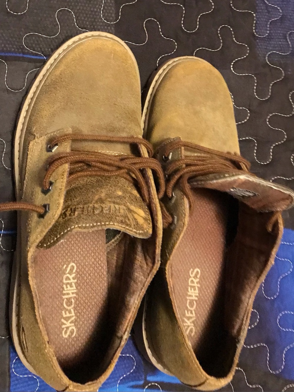Skechers Women’s Tan Suede lug sole.